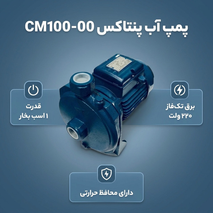 پمپ آب یک اسب بخار پنتاکس مدل بشقابی کد CM100-00