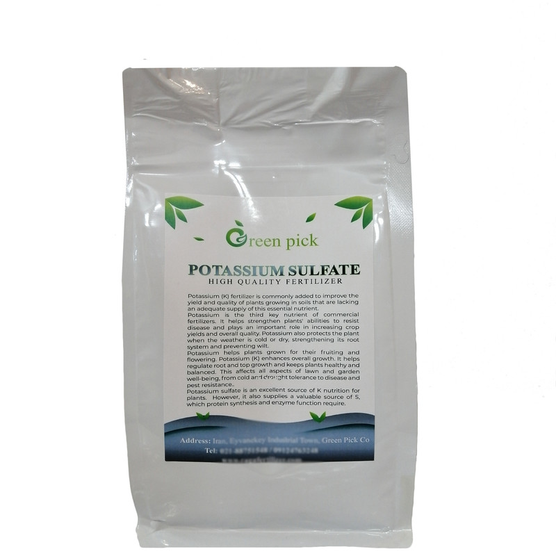 کود سولفات پتاسیم پودری گرین پیک مدل POTASSIUM SULFATE 1000 وزن یک کیلوگرم