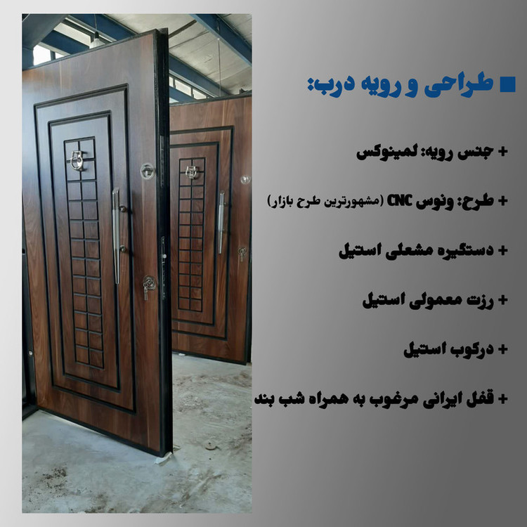 درب ضد سرقت آگنیس در مدل ونوس لمینوکس راست بازشو