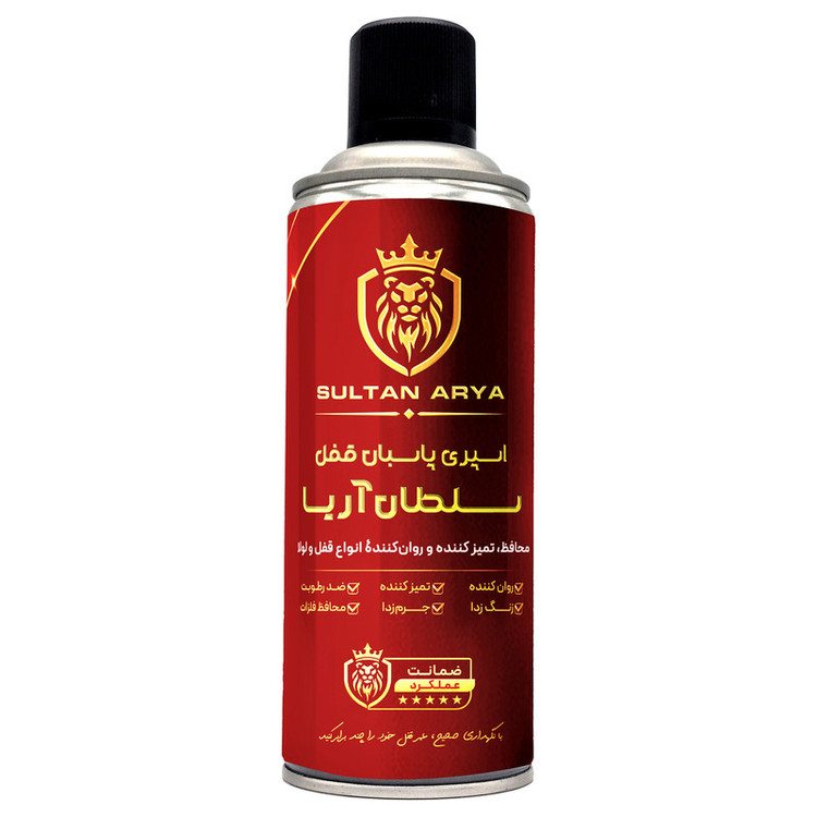 اسپری محافظ قفل و لولا مدل پاسبان حجم 400 میلی لیتر