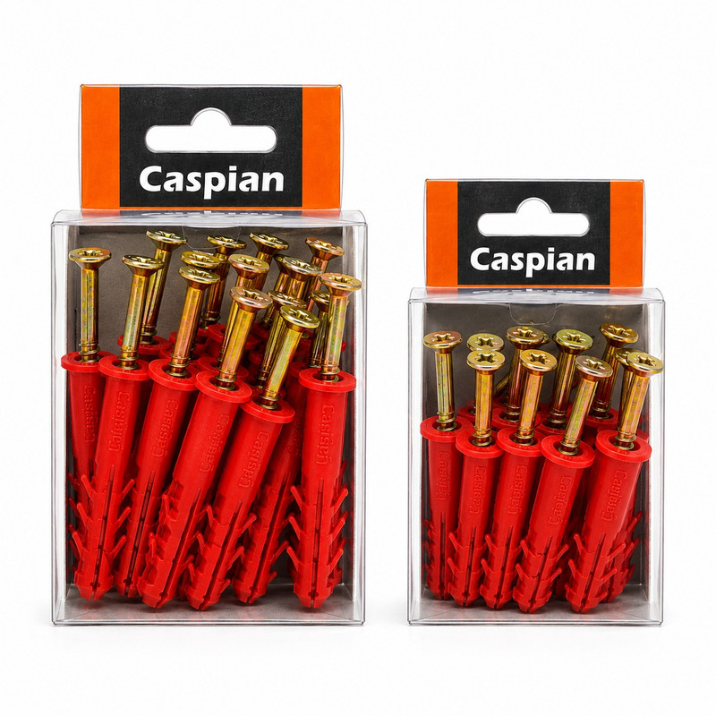پیچ و رولپلاک کاسپین مدل C-45 بسته 40 عددی