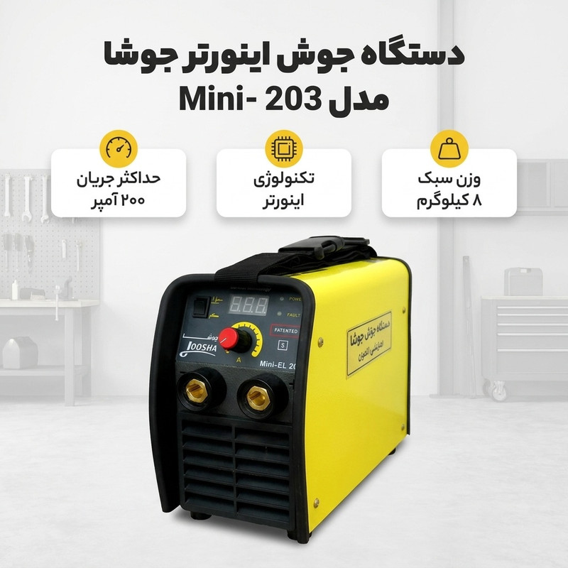 دستگاه جوش 200 آمپر جوشا مدل 203