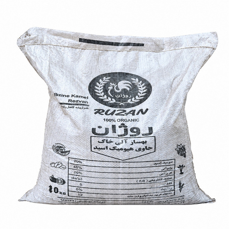 کود هیومیک اسید ارگانیک روژان مدل پودری وزن 10 کیلوگرم