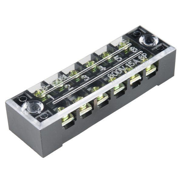 ترمینال مدل باکالیت قدرت 6 پیچ 25 آمپر کد TB-2506L