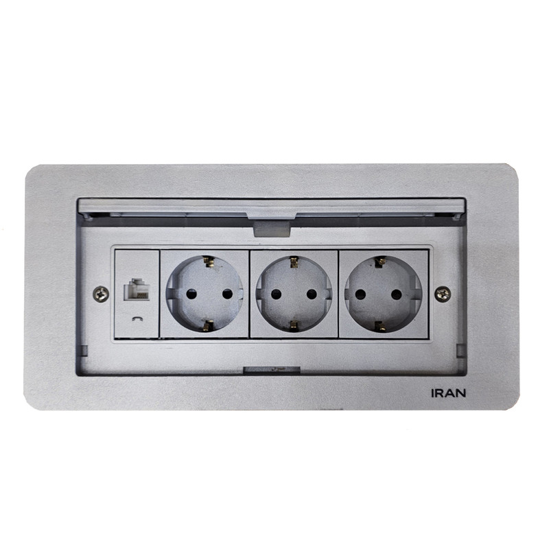 پریز توکار ایران الکتریک مدل دیاموند کابینتی