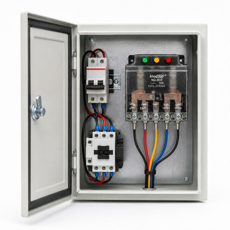 رله چنجاور تکفاز اینودتاپ مدل NQ-80F 120 آمپر